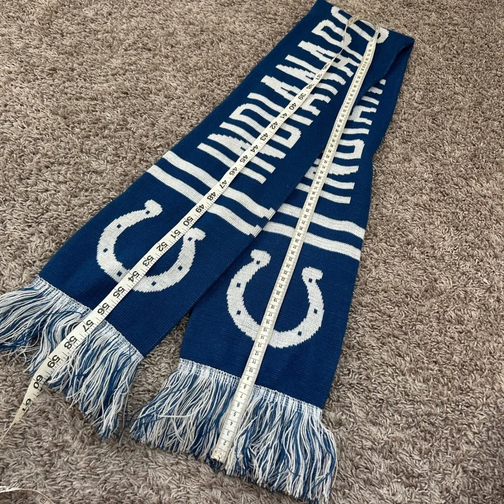 Indianapolis Colts Scarf NFL Football Team Knit Winter Fan Apparel Accessory‎